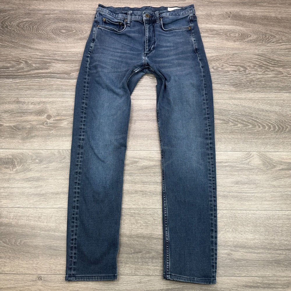 Rag & Bone Jeans Men 30x29 Blue Fit 2 Slim Skinny Zip Fly 5 Pocket Stretch Denim